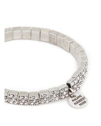 Philippe Audibert | White 'Baptista' Crystal Elastic Bracelet | Lyst