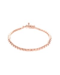 Eddie Borgo | Metallic Pyramid Tennis Bracelet Matte | Lyst