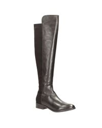 Clarks Black Caddy Belle Womens Over The Knee Elasticated Long Boots