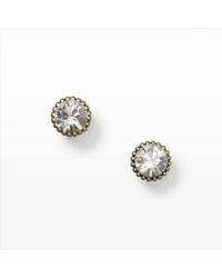 Club Monaco | Metallic Sparkle Round Studs | Lyst