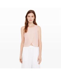 Club Monaco | Pink Genero Scalloped Crop Top | Lyst