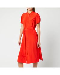 Diane von Furstenberg Red Addilyn Shirt Dress