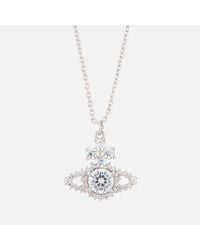Vivienne Westwood White Valentina Orb Pendant