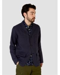 Sanca | Blue Linen Shirt Jacket Navy for Men | Lyst