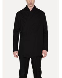 Damir Doma - Black Jahi Tunic Wrap Jacket for Men - Lyst