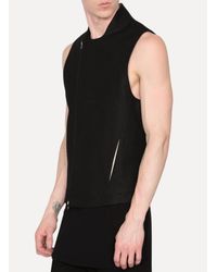 Lost & Found - Black Slim Zip Vest for Men - Lyst