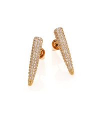 Eddie Borgo | Metallic Pave Crystal Spike Drop Earrings/goldtone | Lyst