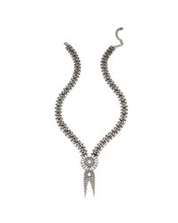 DANNIJO | Metallic Anabel Crystal Chain Necklace | Lyst