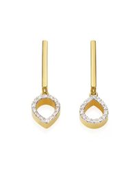 Monica Vinader | Metallic Diva Mini Lotus Open Drop Earrings | Lyst