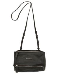 Givenchy | Black Mini Pandora Leather Shoulder Bag | Lyst
