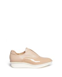 Reed Krakoff | Pink Patent Leather Platform Skate Slip-ons | Lyst