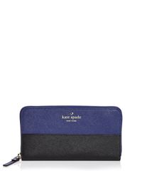 Kate Spade | Blue Cedar Street Lacey Color Block Wallet | Lyst