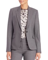 Theory | Gray Dief Cavalry Twill Wool-blend Jacket | Lyst