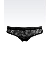 Emporio Armani | Black Thong | Lyst