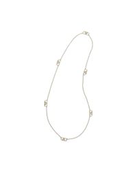 Club Monaco | Metallic Campbell Logo Wrap Necklace | Lyst