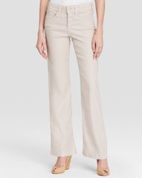NYDJ | Beige Wylie Linen Blend Pants | Lyst
