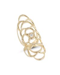 Mizuki | Metallic Icicle Crescent Knuckle Ring | Lyst