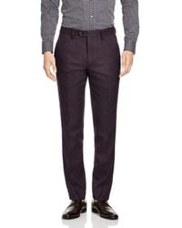 Ted Baker | Purple Baytro Birdseye Classic Fit Suit Trousers for Men | Lyst