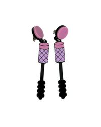 Yazbukey - Black Mascara Earrings - Lyst