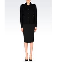 Emporio Armani | Black Knit Jacket | Lyst