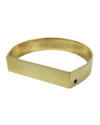 Alyssa Norton | Gold Bracelet With Black Diamond | Lyst