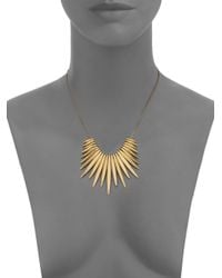 Michael Kors | Metallic Matchstick Spike Statement Necklace | Lyst
