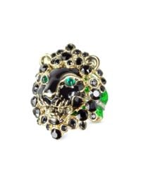 Roberto Cavalli | Metallic Lion Metal And Crystals Ring | Lyst