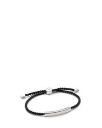 Monica Vinader | Black Linear Men's Friendship Bracelet for Men | Lyst