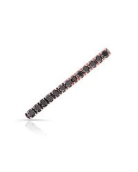 Anne Sisteron | 14kt Rose Gold Black Diamond Bar Ear Cuff | Lyst