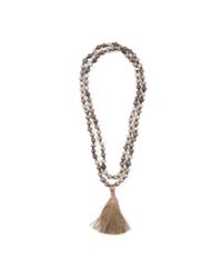 Perle By Lola | Gray Tassle Charm Mala Necklace | Lyst