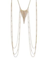 ABS By Allen Schwartz | Metallic Sensation Draped Body Chain | Lyst
