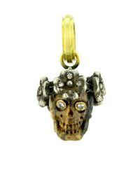 Sylva & Cie | Yellow Miniature Juliet Skull Pendant | Lyst