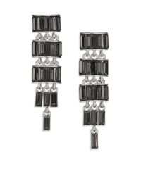 ABS By Allen Schwartz | Metallic Linear Chain Earrings | Lyst