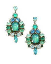 Aerin Erickson Beamon | Green Jewel Drop Earrings | Lyst