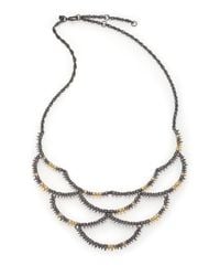 Alexis Bittar | Metallic Elements Muse D'Ore Crystal Spiky Scalloped Bib Necklace | Lyst