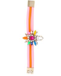 Shourouk | Pink Tube Bracelet | Lyst