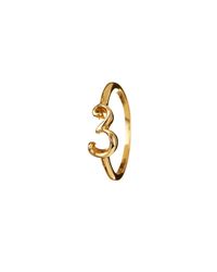 Lulu Frost - Metallic Code Number 14kt #3 Ring - Lyst