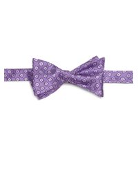 Saks Fifth Avenue | Purple Square Print Bow Tie for Men | Lyst