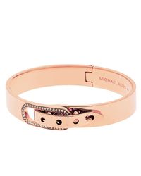 Michael Kors | Gold Pave Buckle Bangle | Lyst