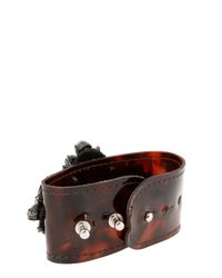 Shourouk | Green Atari Cuff Clear Bracelet | Lyst