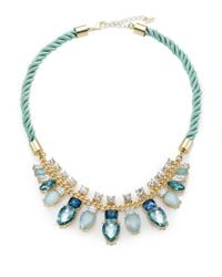 ABS By Allen Schwartz | Metallic Color Reaction Jeweled Rope Necklace | Lyst