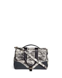 Jason Wu | Multicolor 'hanne' Woodgrain Print Leather Messenger Bag | Lyst