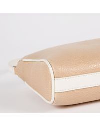 Paul Smith | Brown Women's Taupe And White Calf Leather Pochette | Lyst