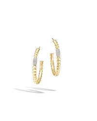 John Hardy | Metallic Classic Chain Medium Hoop Earrings | Lyst