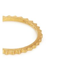 Maria Black | Metallic 'ww' Cog Ring | Lyst