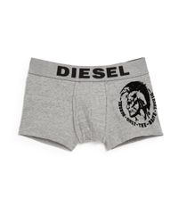 DIESEL | Gray Hero Signature-print Boxers for Men | Lyst
