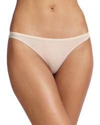 Skin | Beige Organic Pima Cotton Thong | Lyst