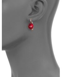 Pomellato | Red Rouge Passion Burma Cabochon Drop Earrings | Lyst