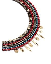 Iosselliani | Blue Multichain Collar Necklace | Lyst