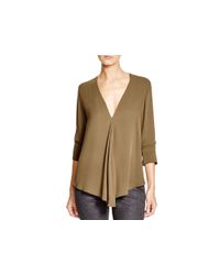Theory | Natural Meniph Silk Top | Lyst